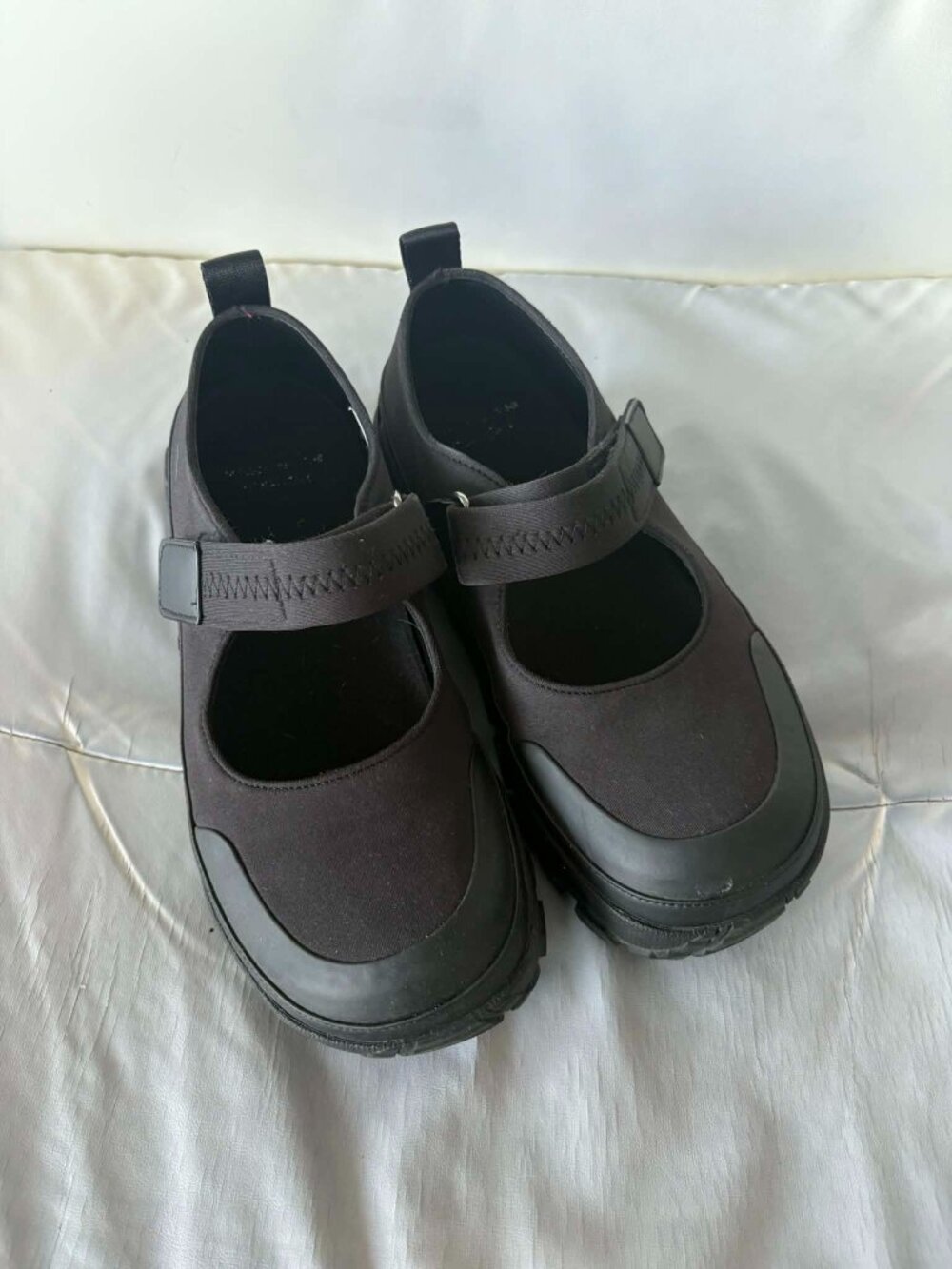 AMOMENTO Black Vibram Mary Jane Ballerina Flats - Picture 4 of 6